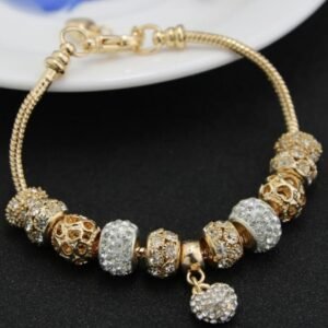 SHINING DIVA Crystal Charm Gift Bracelet