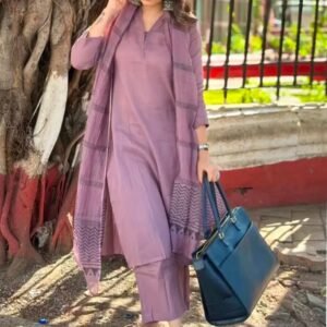 GoSriKi Women Kurta with Trousers & Dupatta set