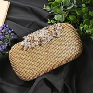 DressBerry Embellished Box Clutch