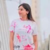 SAKARMAA Women Top & Pyjama Set Red, White Ombre/Dyed - Image 4