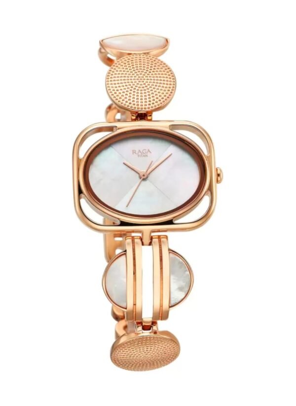 Titan Women Grey Raga Power Pearls Dial Analog Watch 95225WM01F - Image 2