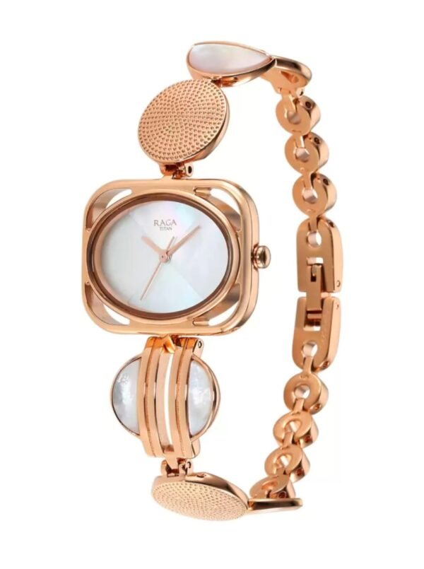 Titan Women Grey Raga Power Pearls Dial Analog Watch 95225WM01F - Image 3
